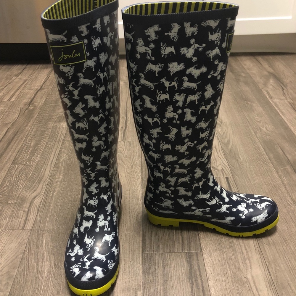 Joules rainboots, women US size 9